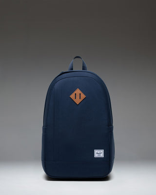Herschel Supply Co. Seymour Backpack in Navy, front view showing main compartment and front pocket.