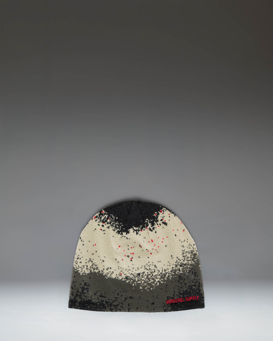 Herschel Supply Co. Skullcap Graphic beanie in Pixel Spray Moss Gray.