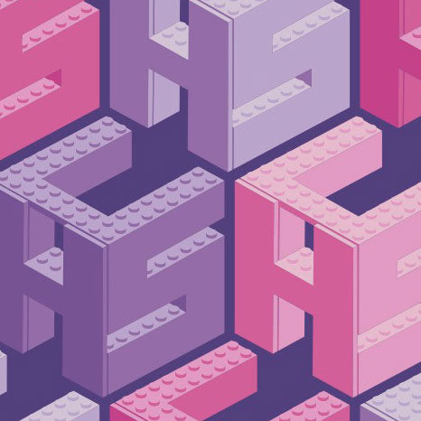 HSC LEGO® Monogram Purple
